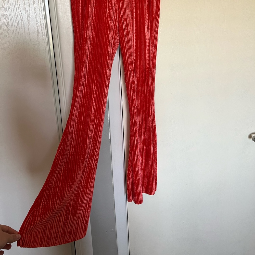 discontinued Urban Outfitters Rosie Velvet Flare Pant